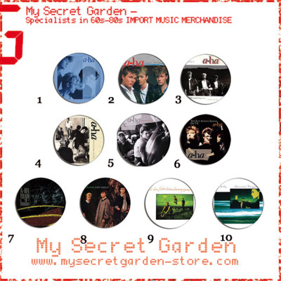 a-Ha - Hunting High And Low, Take On Me Album Pinback Button Badge Set ( or Hair Ties / 4.4 cm Badge / Magnet / Keychain Set )